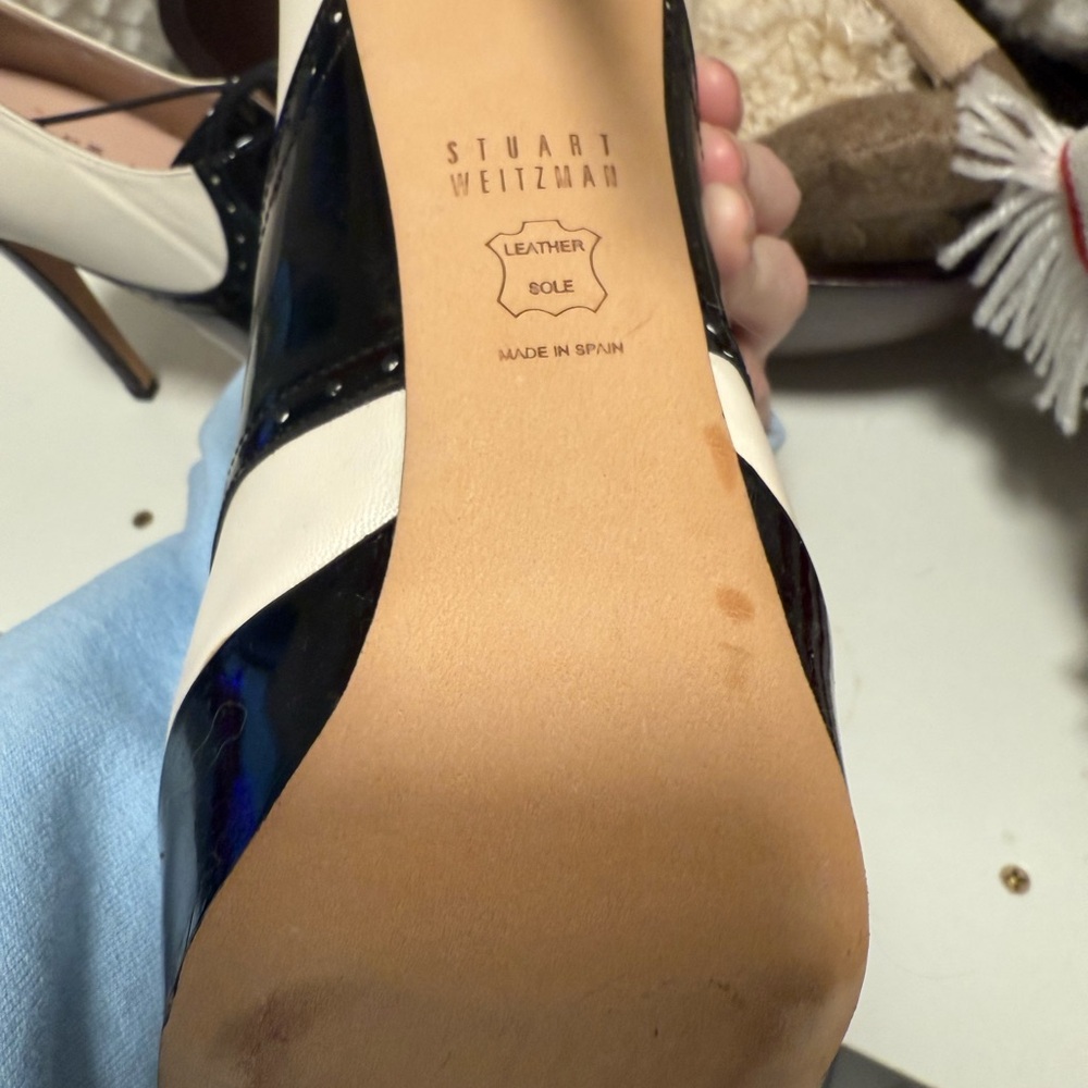 Stuart Weitzman Black and White Heels - Picture 12 of 12